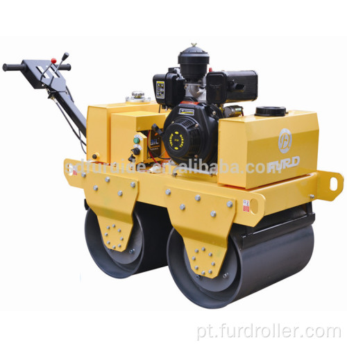 Rolo compactador vibratório de asfalto pequeno cilindro compactador 550 kg duplo FYL-S600CS